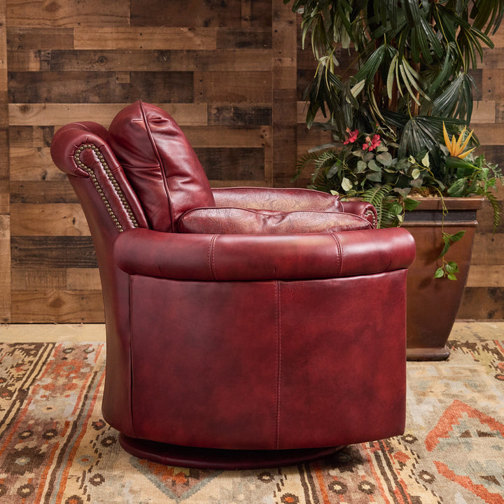 Red Clay Western Leather Snug Recliner