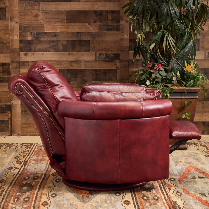 Red Clay Western Leather Snug Recliner