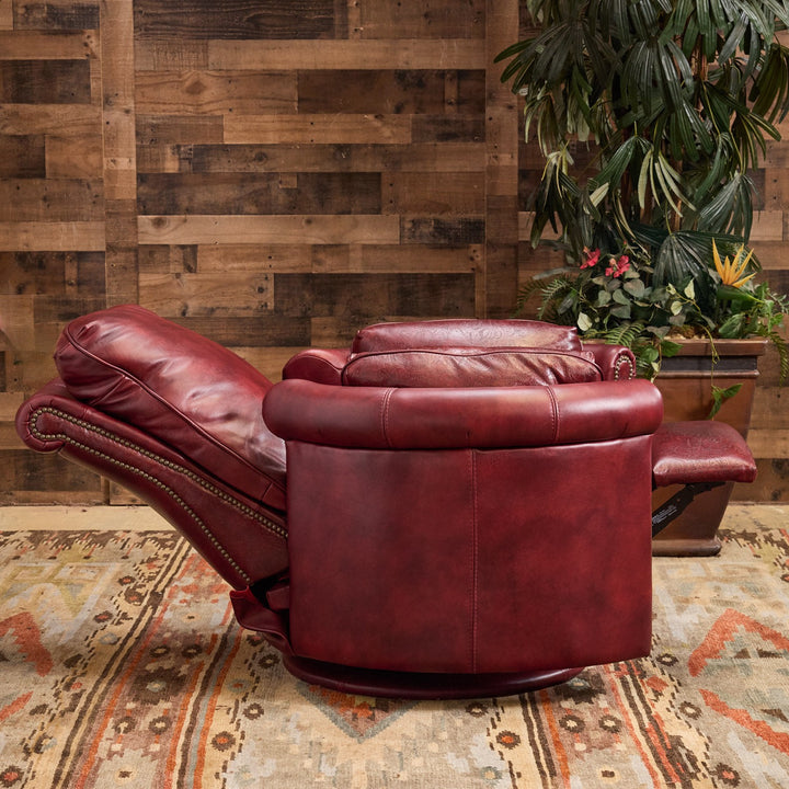 Red Clay Western Leather Snug Recliner