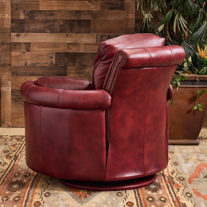 Red Clay Western Leather Snug Recliner