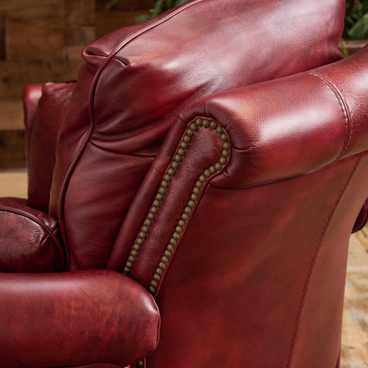 Red Clay Western Leather Snug Recliner