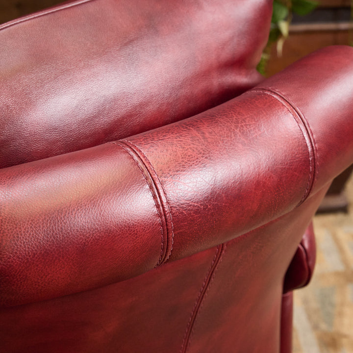 Red Clay Western Leather Snug Recliner