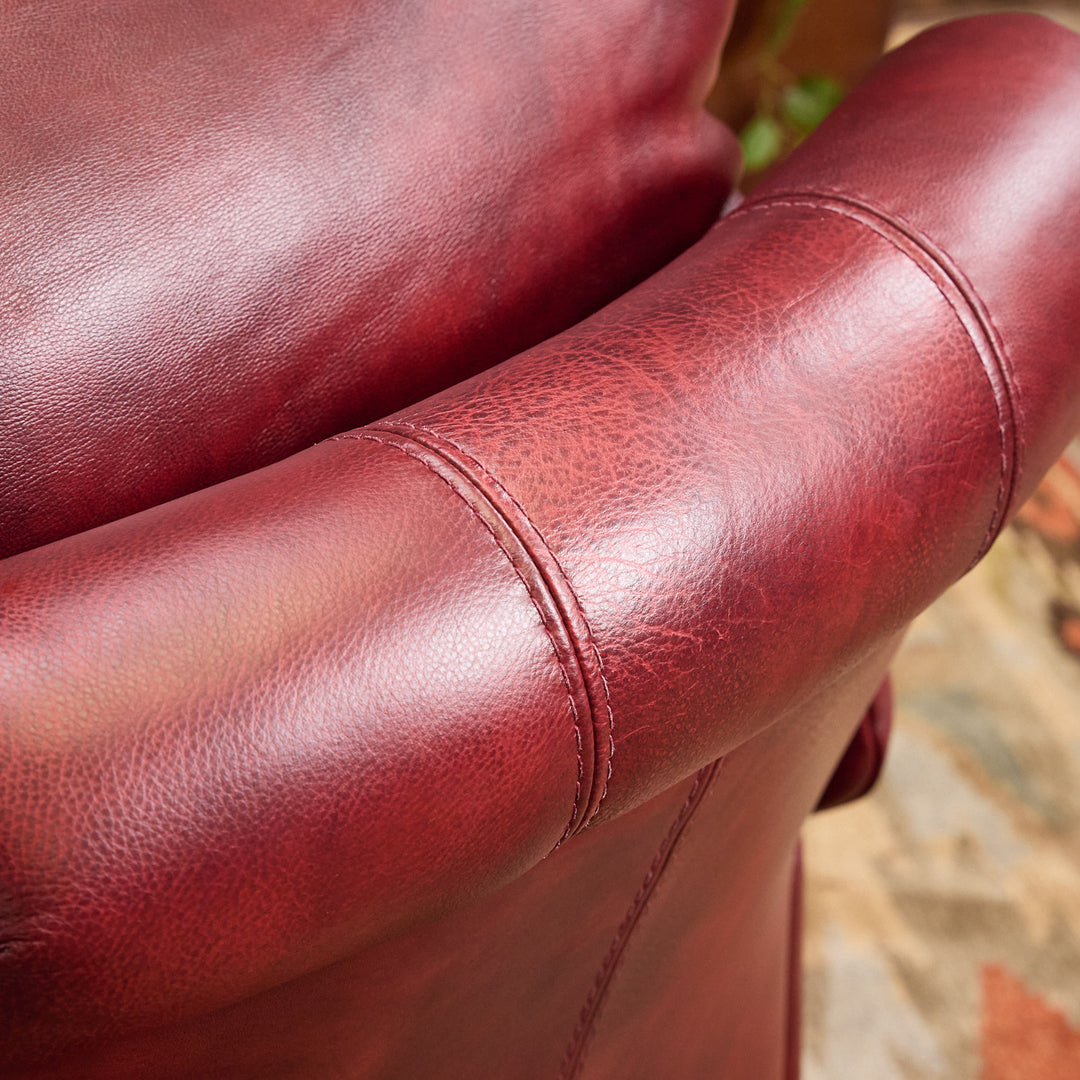 Red Clay Western Leather Snug Recliner