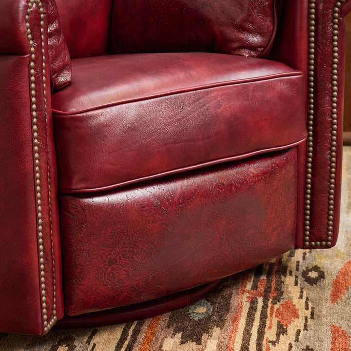 Red Clay Western Leather Snug Recliner