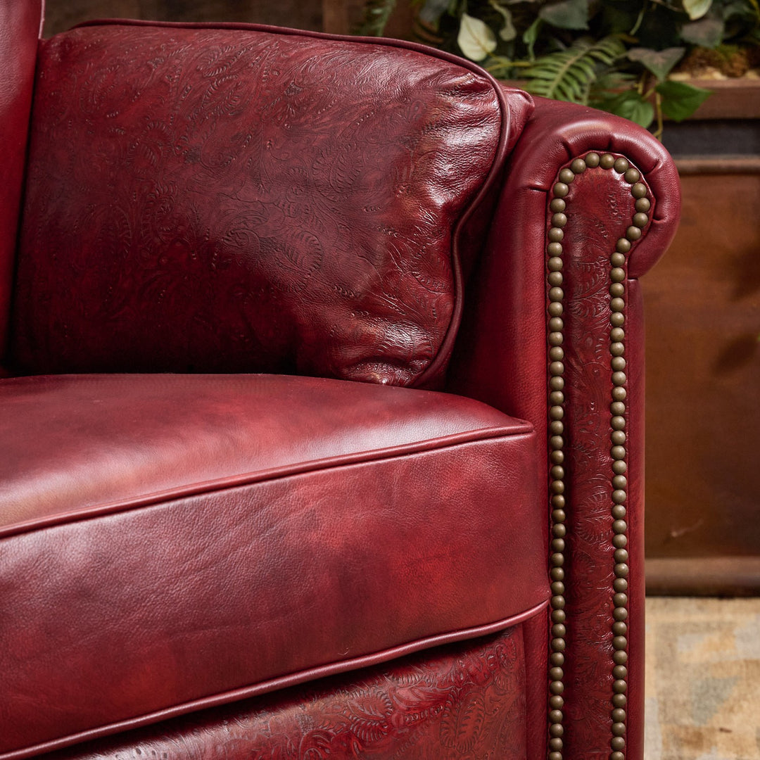 Red Clay Western Leather Snug Recliner
