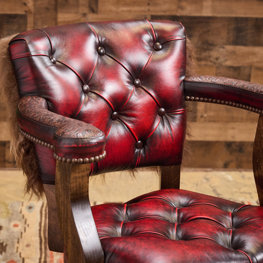 The Bruer Bandits Western Buffalo Bar Stool
