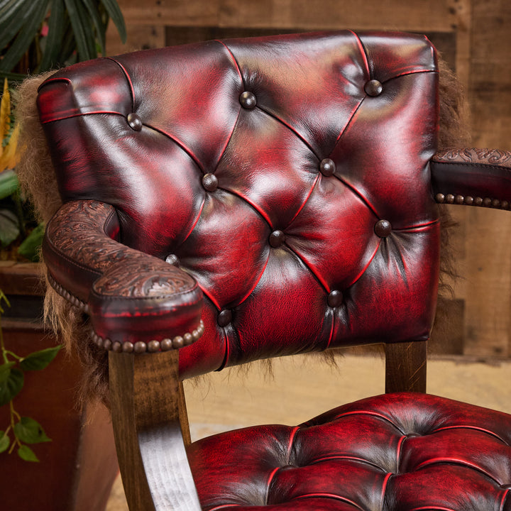 The Bruer Bandits Western Buffalo Bar Stool