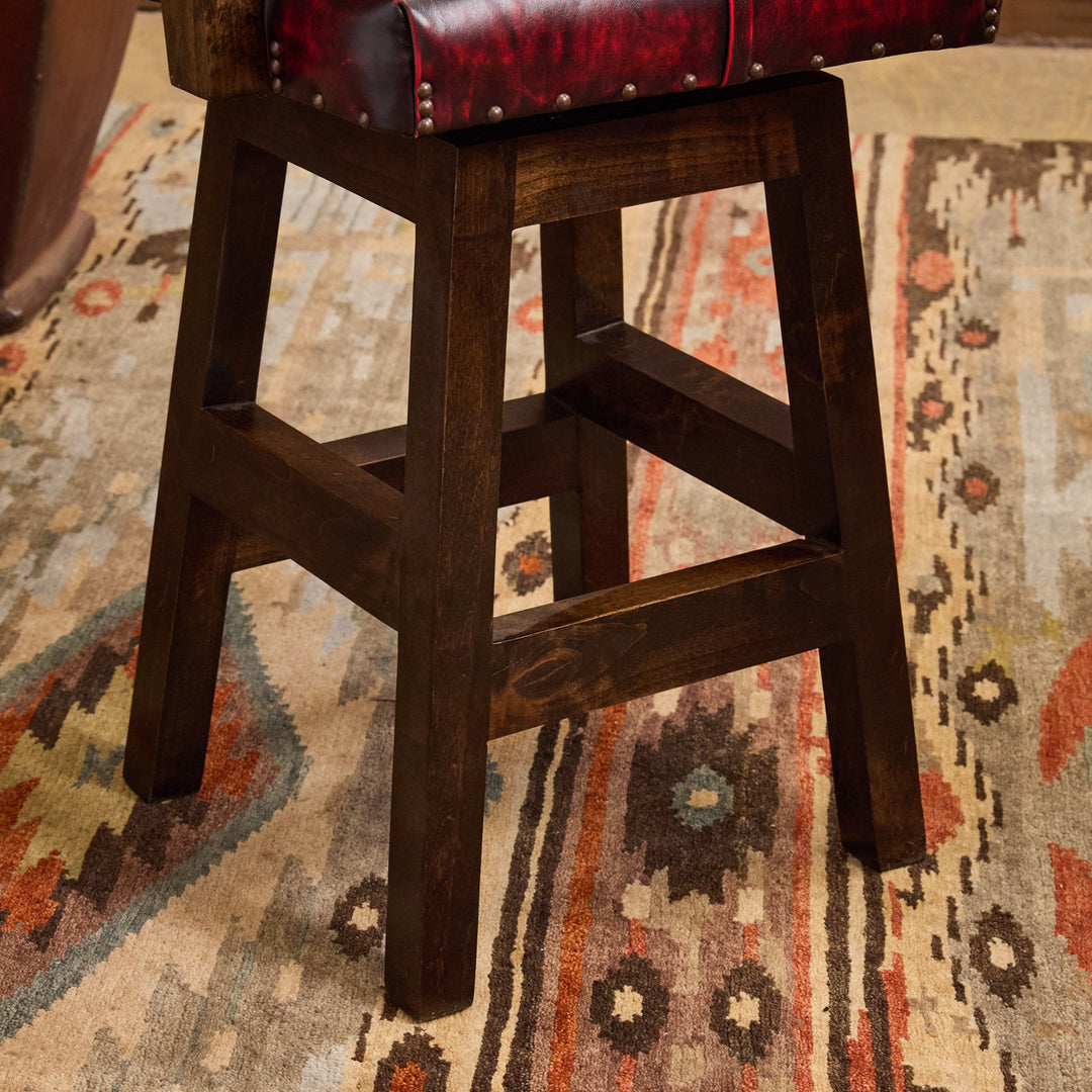 The Bruer Bandits Western Buffalo Bar Stool