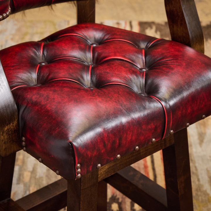The Bruer Bandits Western Buffalo Bar Stool