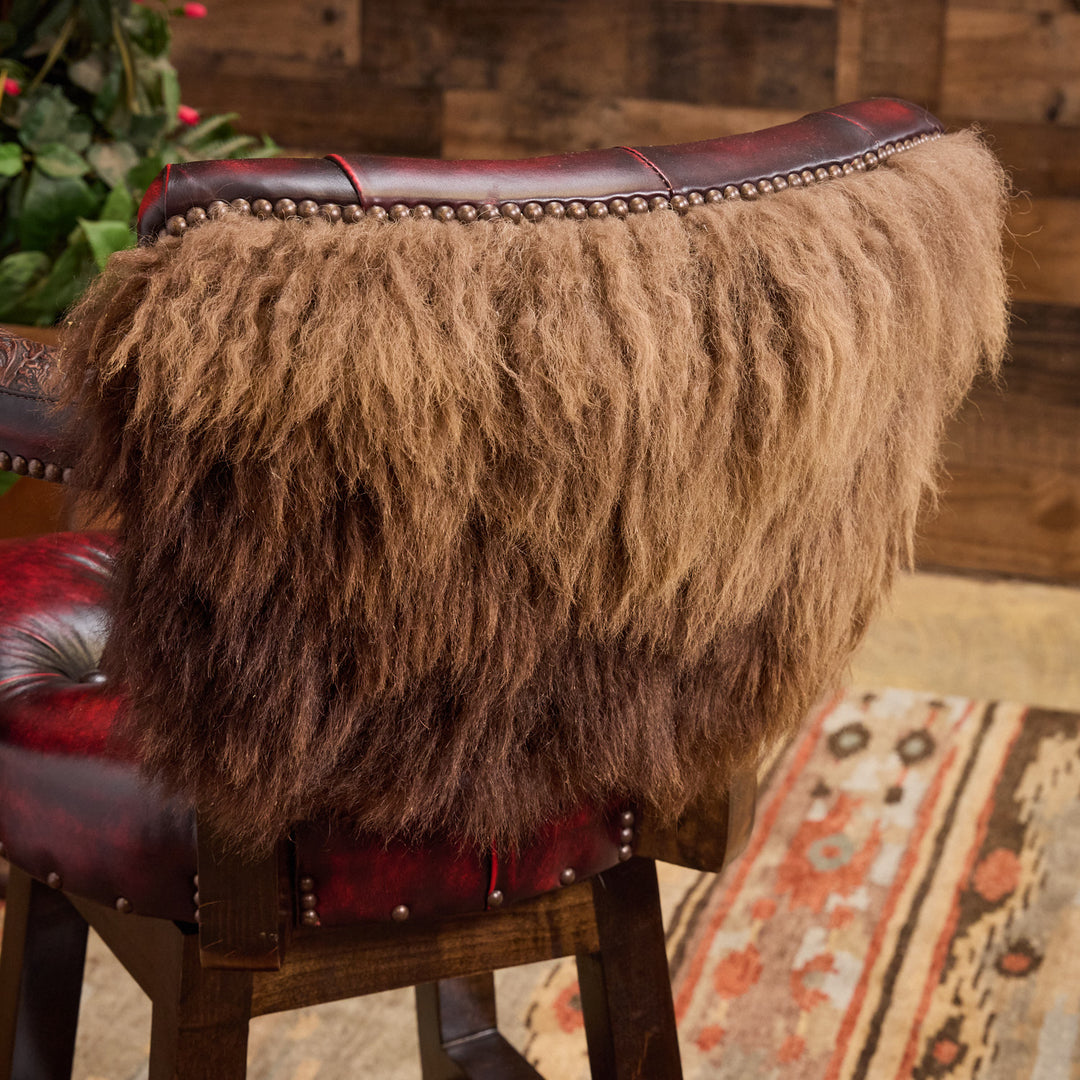 The Bruer Bandits Western Buffalo Bar Stool