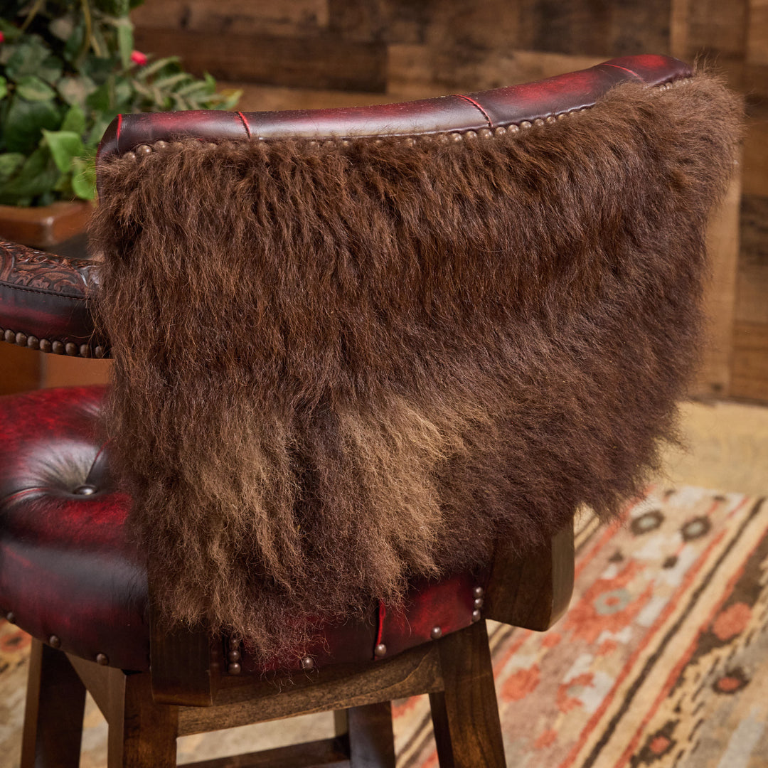 The Bruer Bandits Western Buffalo Bar Stool