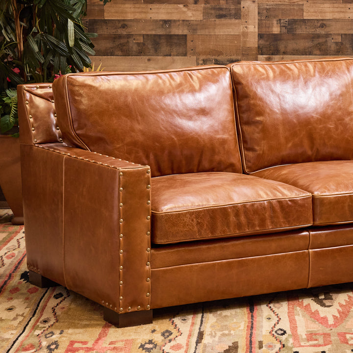 Cambridge Sycamore Leather Sofa