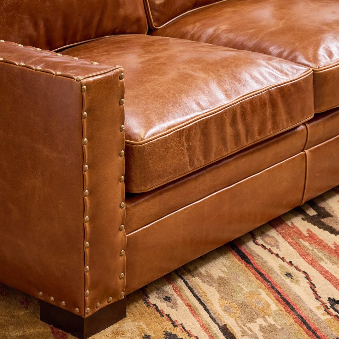 Cambridge Sycamore Leather Sofa