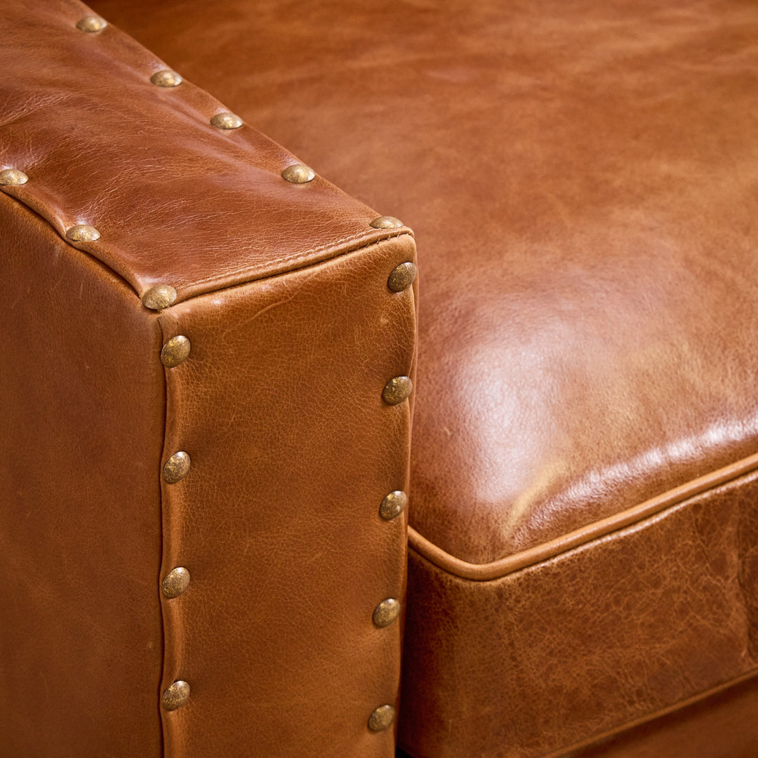 Cambridge Sycamore Leather Sofa