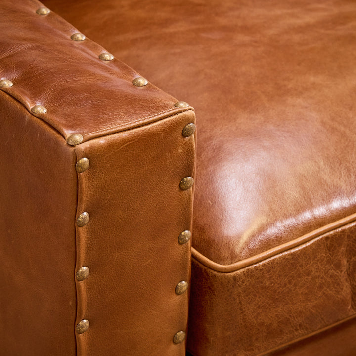 Cambridge Sycamore Leather Sofa