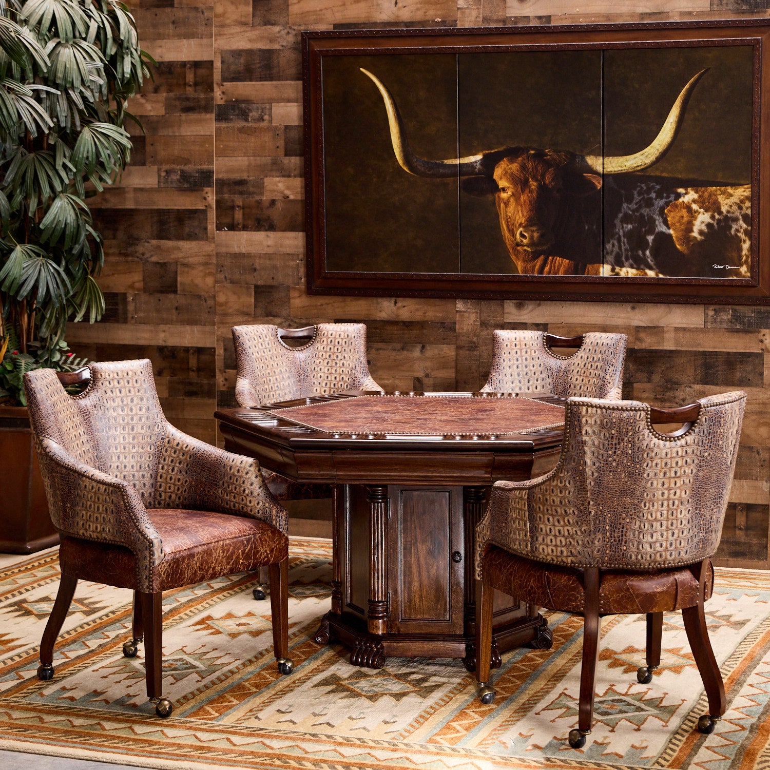 Revenant Western Game Table and Game Chairs – Hat Creek Interiors