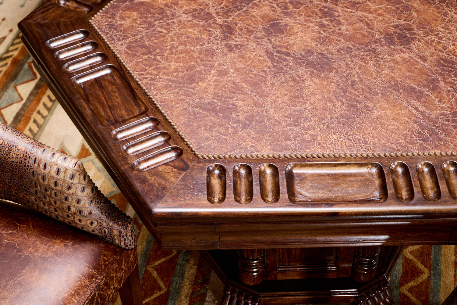 Revenant Western Game Table and Game Chairs – Hat Creek Interiors