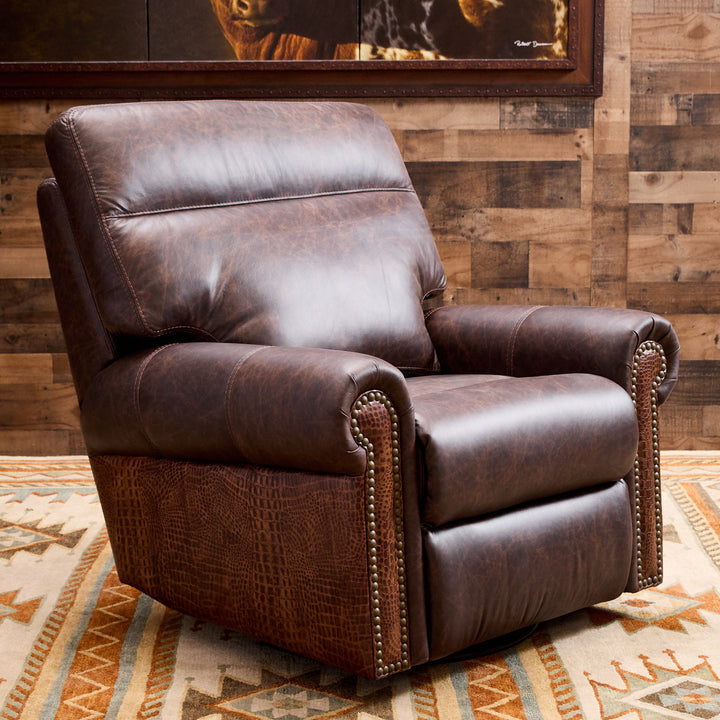 Coley Cayman Western Leather Recliner