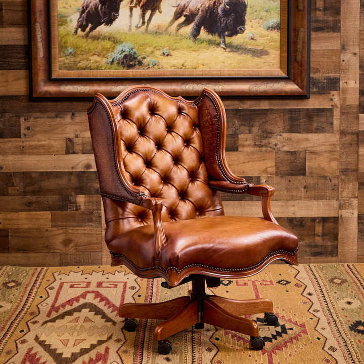 Morgana Western Leather Office Chair