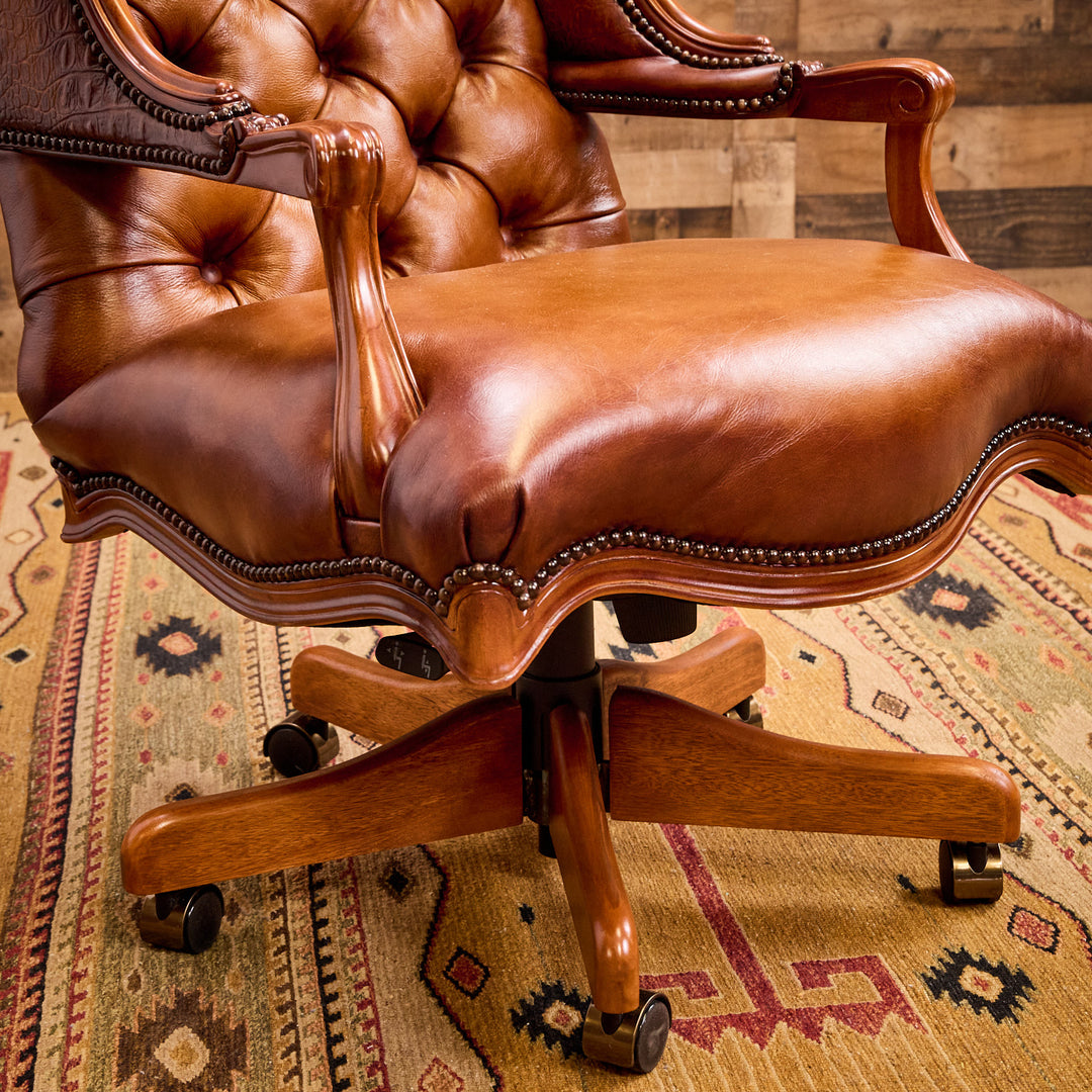 Morgana Western Leather Office Chair