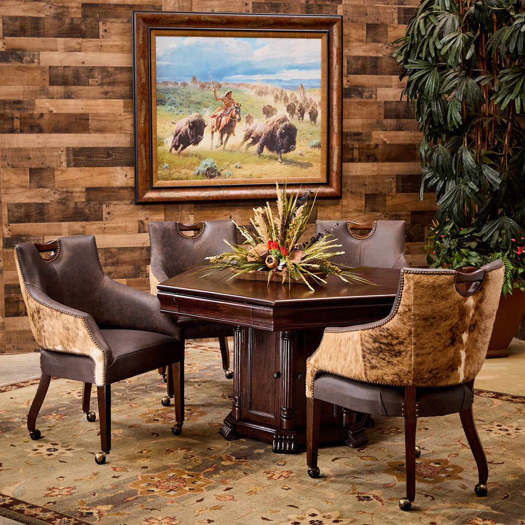 Rio Rancho Western Cowhide Game Chair