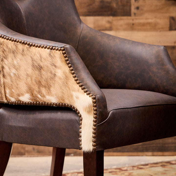 Rio Rancho Western Cowhide Game Chair