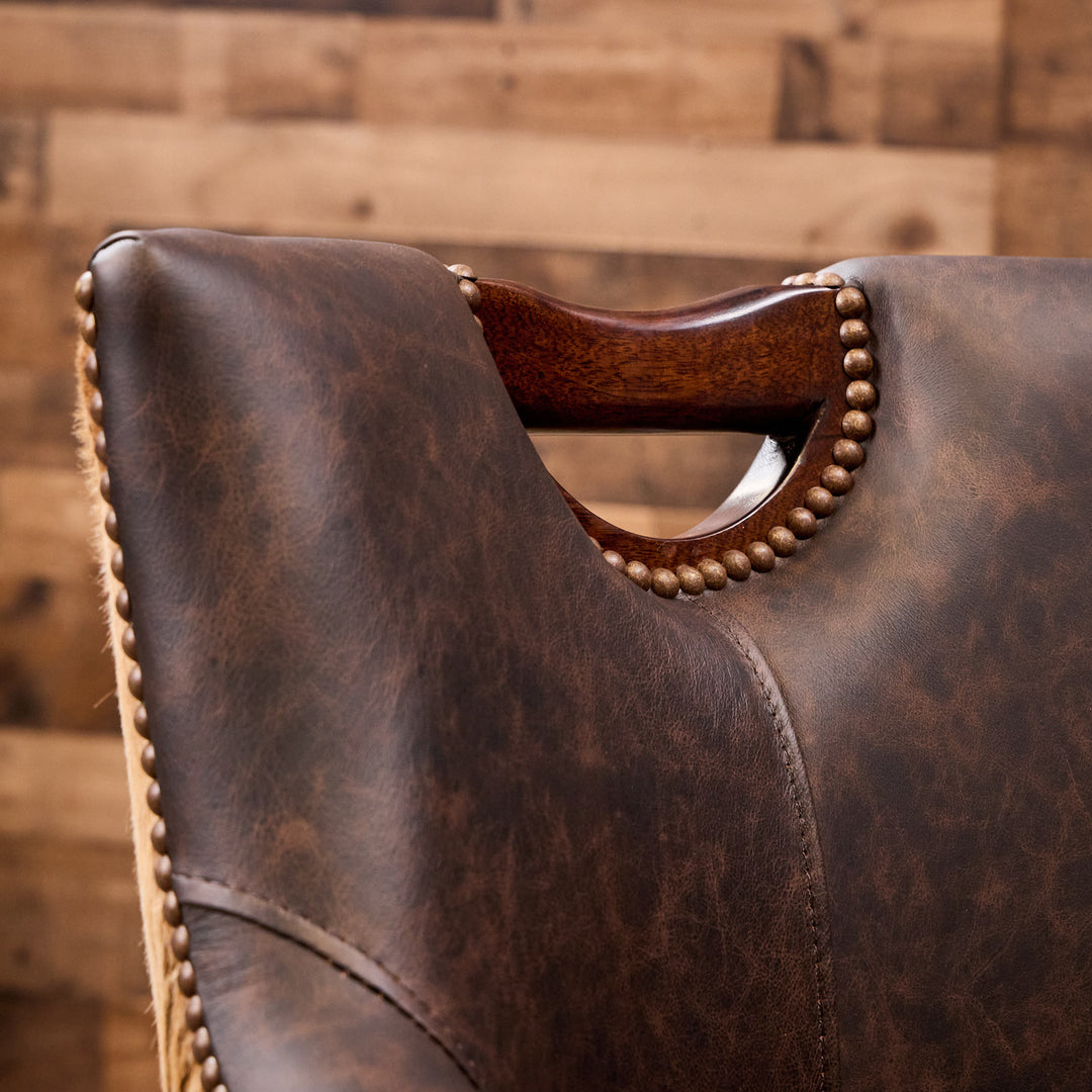 Rio Rancho Western Cowhide Game Chair