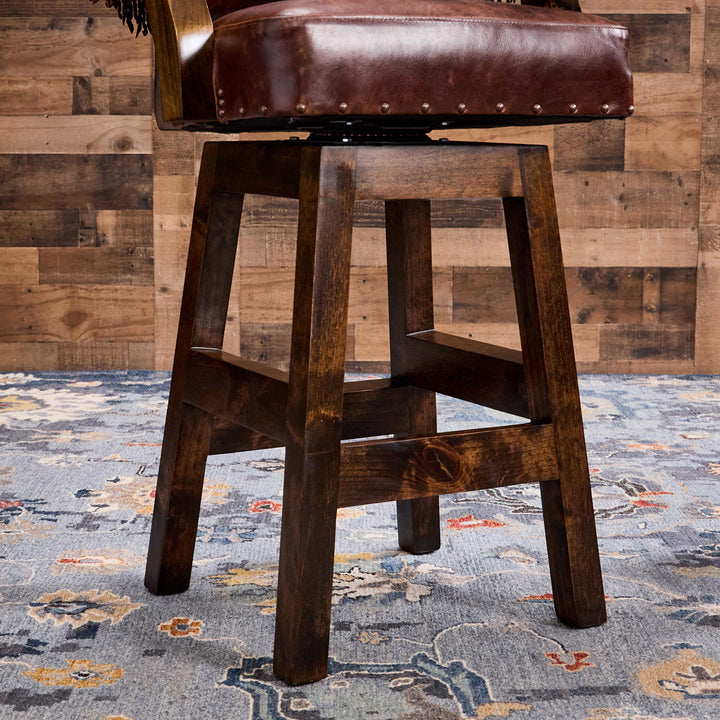 Boschma Western Cowhide Bar Stool