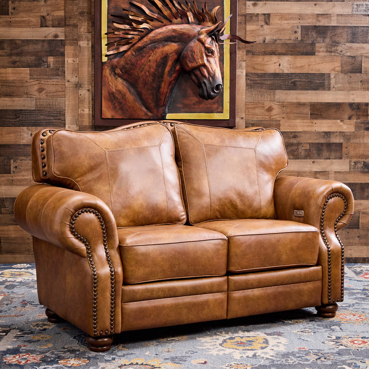 Myriad Leather Reclining Loveseat
