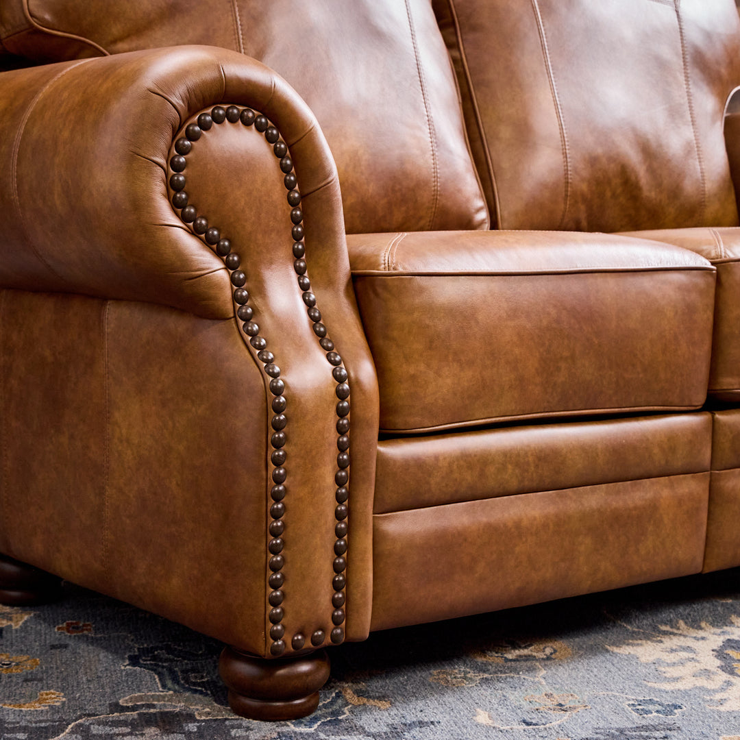 Myriad Leather Reclining Loveseat