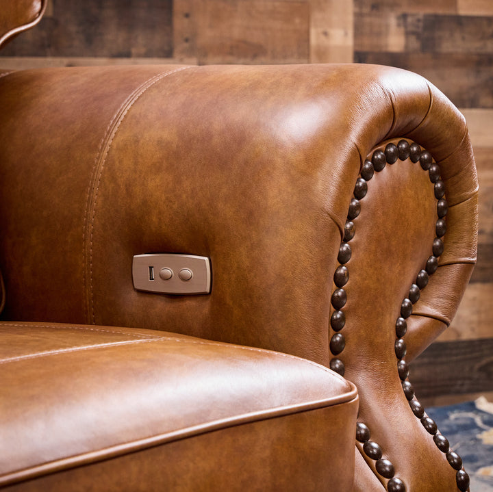 Myriad Leather Reclining Loveseat