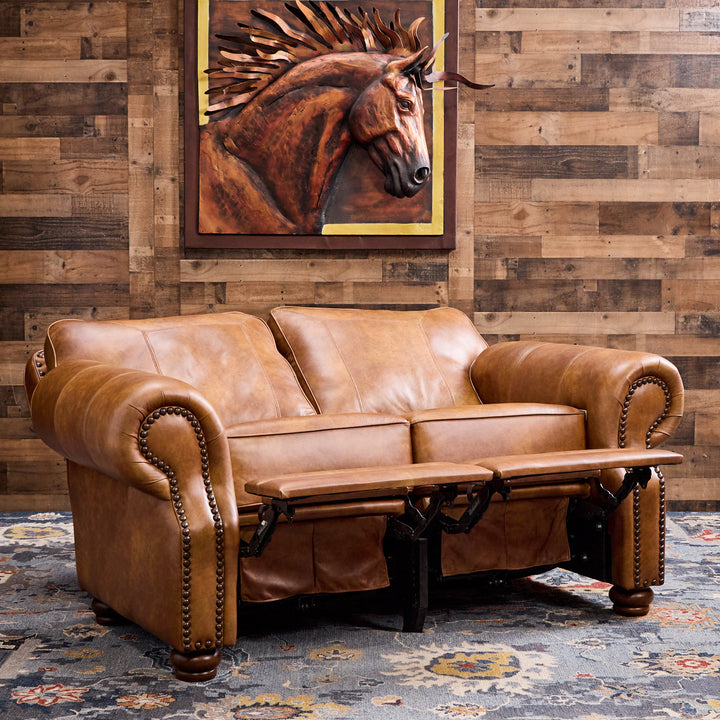 Myriad Leather Reclining Loveseat