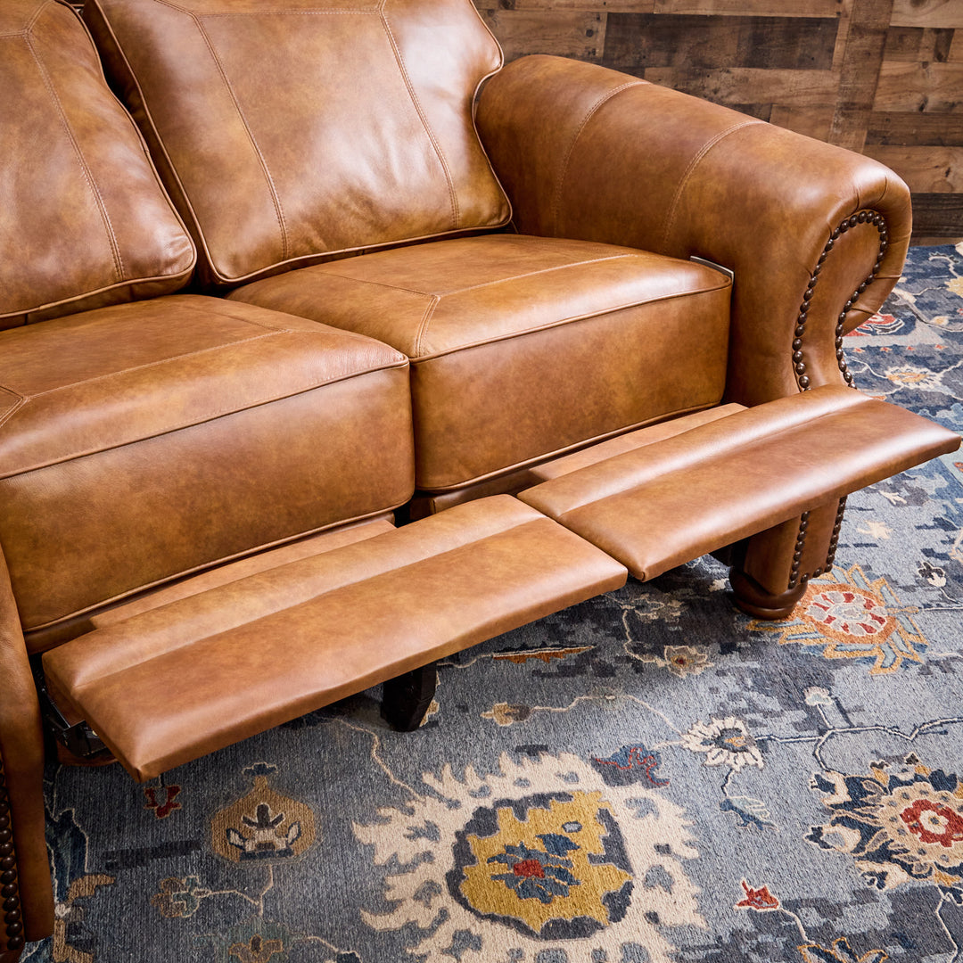 Myriad Leather Reclining Loveseat