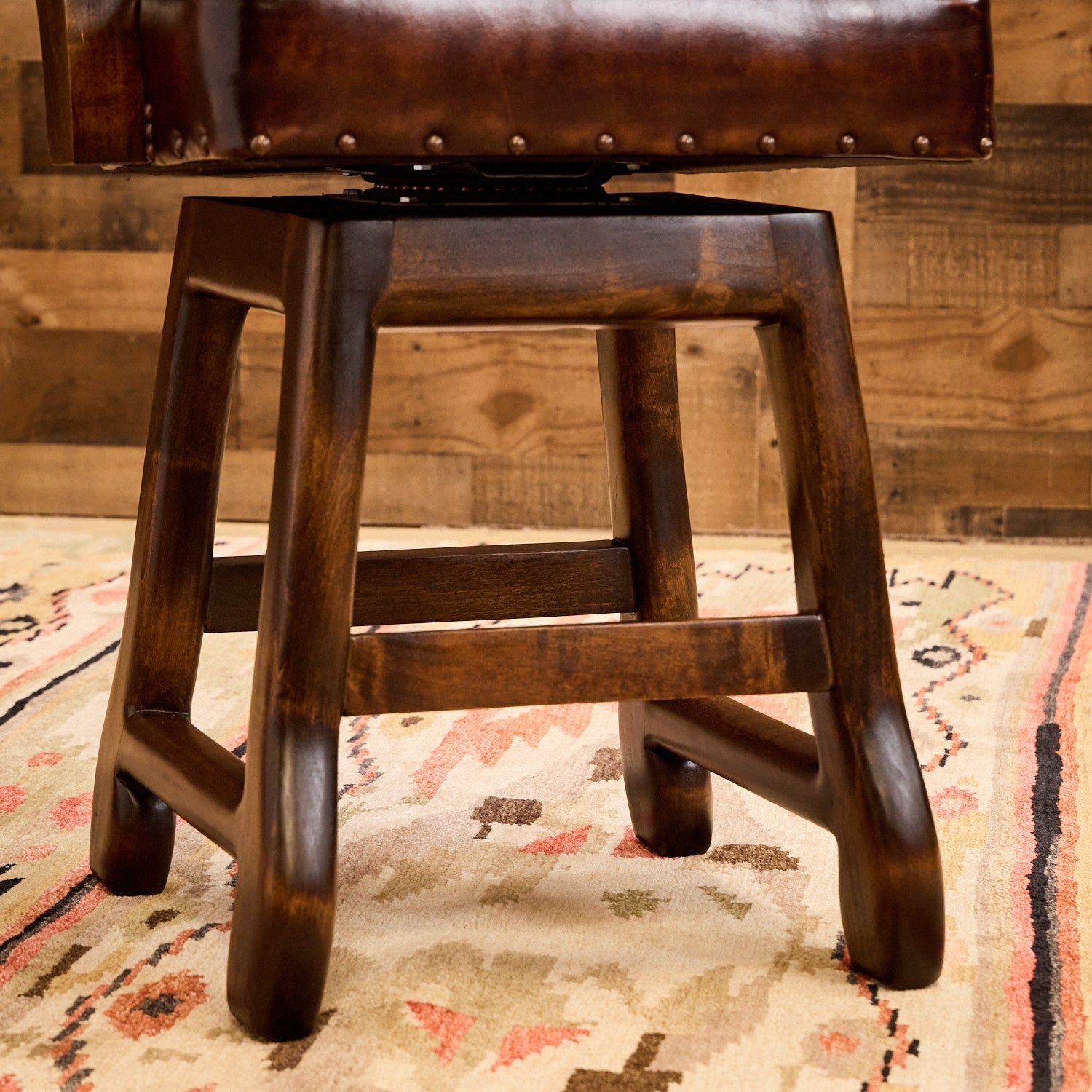 Luchese Leather Boot Stitch Bar Stool – Hat Creek Interiors