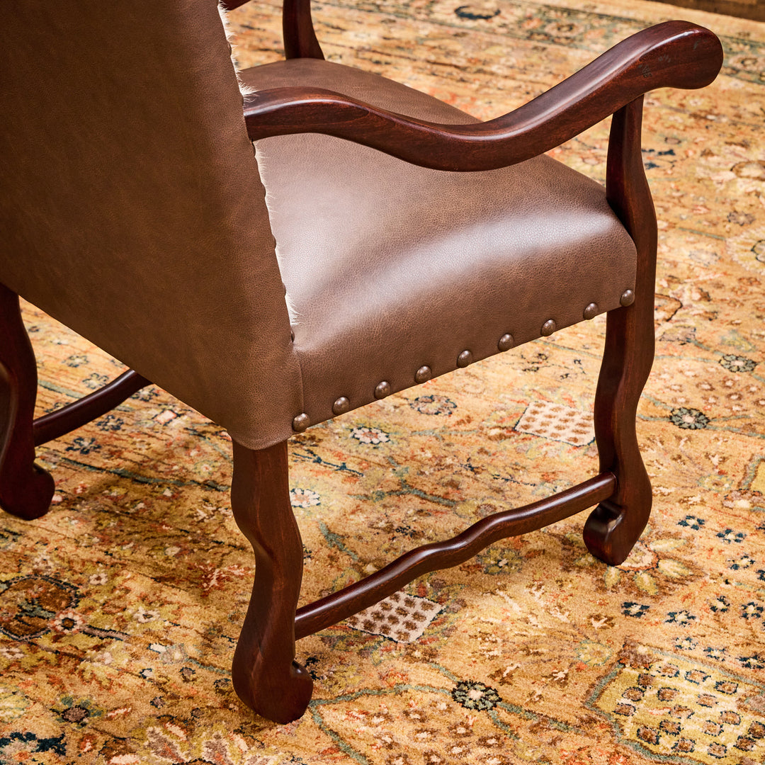 Tejas Cowhide Arm Chair