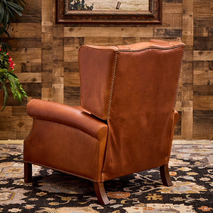 El Rosa Stitched Leather Recliner