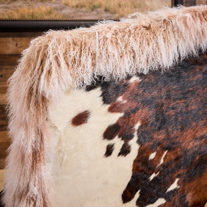 Reba Western Cowhide Bench