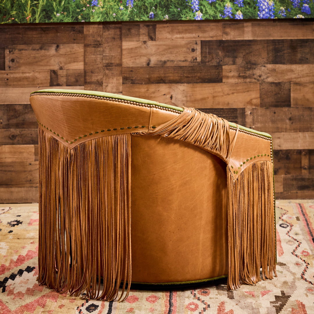 El Campo Leather Swivel Chair