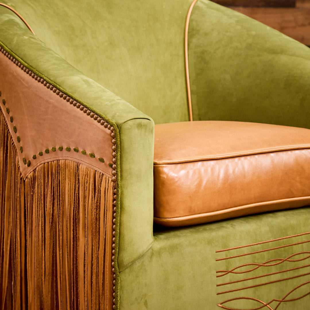 El Campo Leather Swivel Chair