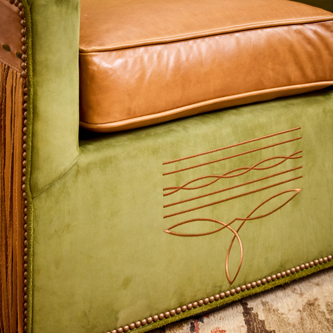 El Campo Leather Swivel Chair