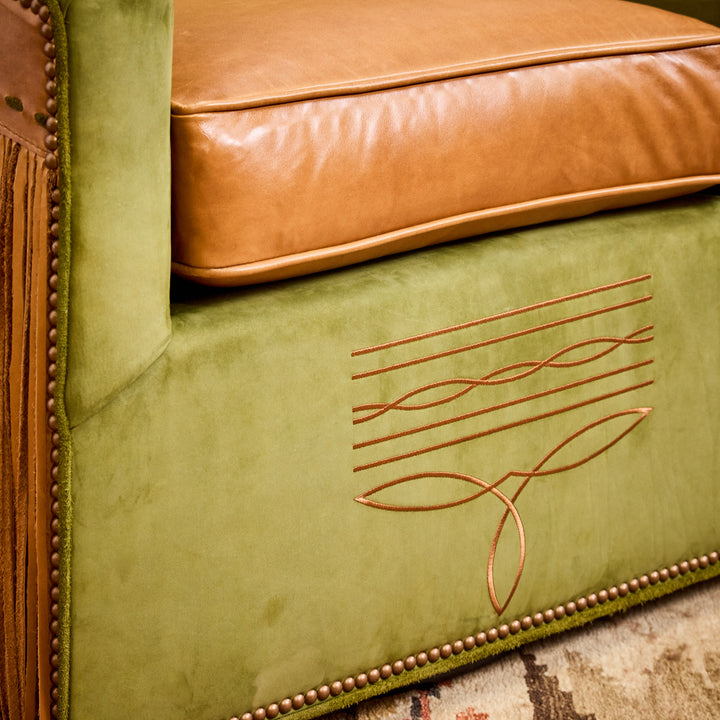 El Campo Leather Swivel Chair