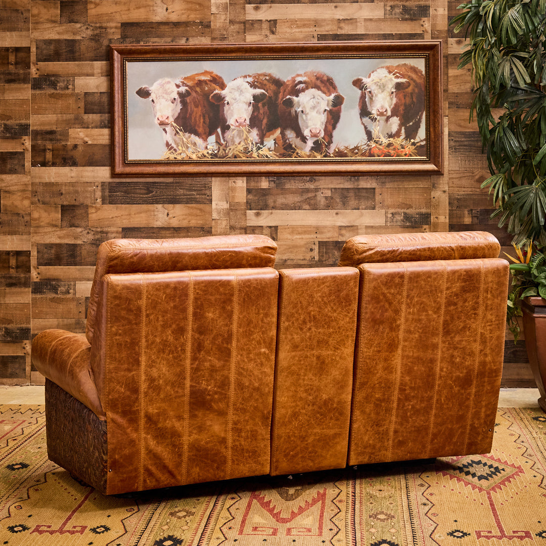 Dripping Springs Leather Media Seating