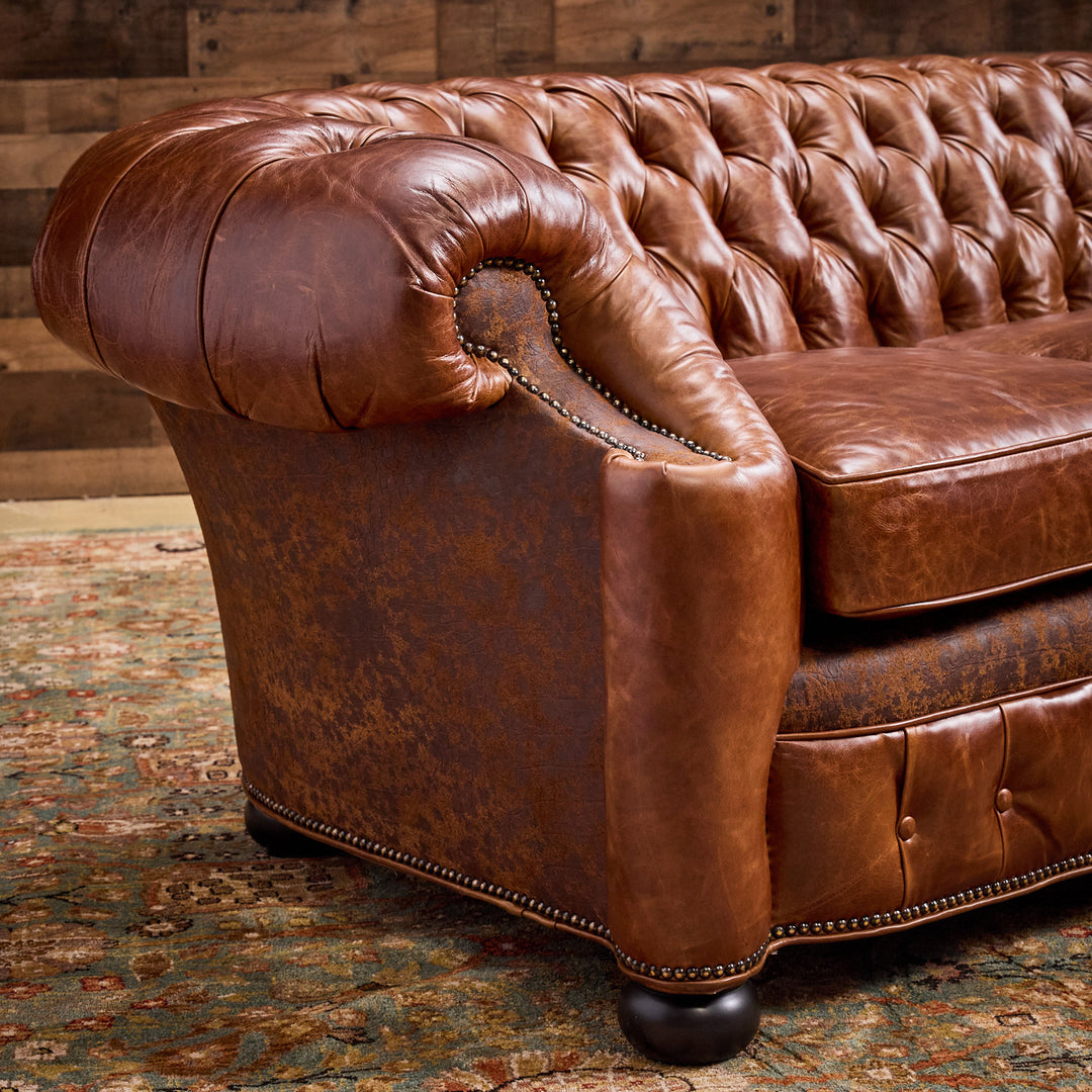 Spanish Fork Western Leather Sofa