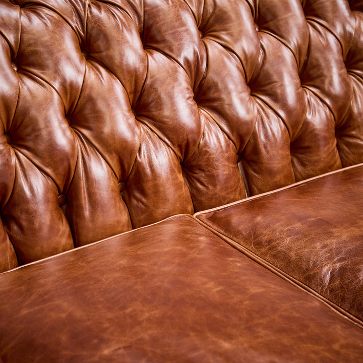 Spanish Fork Western Leather Sofa