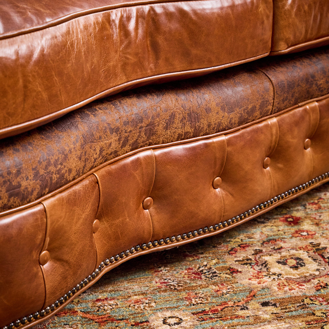 Spanish Fork Western Leather Sofa