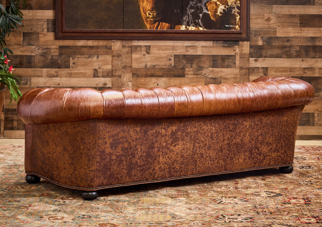 Spanish Fork Western Leather Sofa