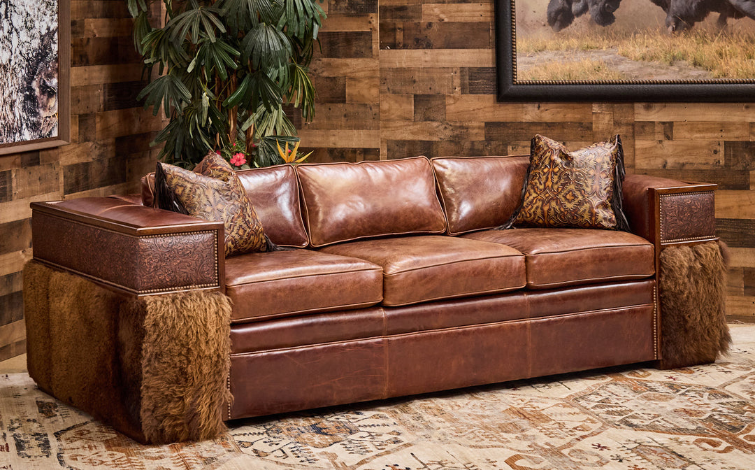 Lakota Buffalo Western Sofa