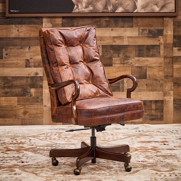 Duke Western Leather Office Chair