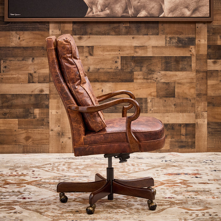 Duke Western Leather Office Chair