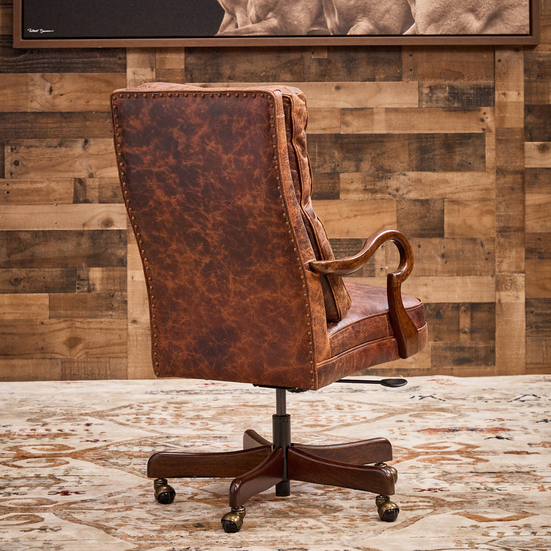 Duke Western Leather Office Chair